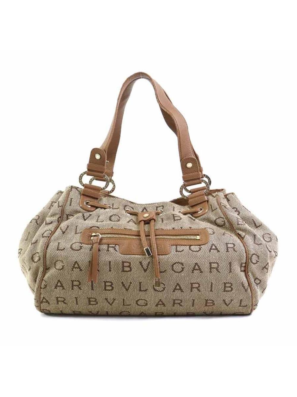 Auth Bvlgari Handbag Brown #369968B23B